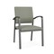 Lesro Newport Guest Chair Metal Frame, Charcoal, OH Eucalyptus Upholstery NP1101 - alternate 1
